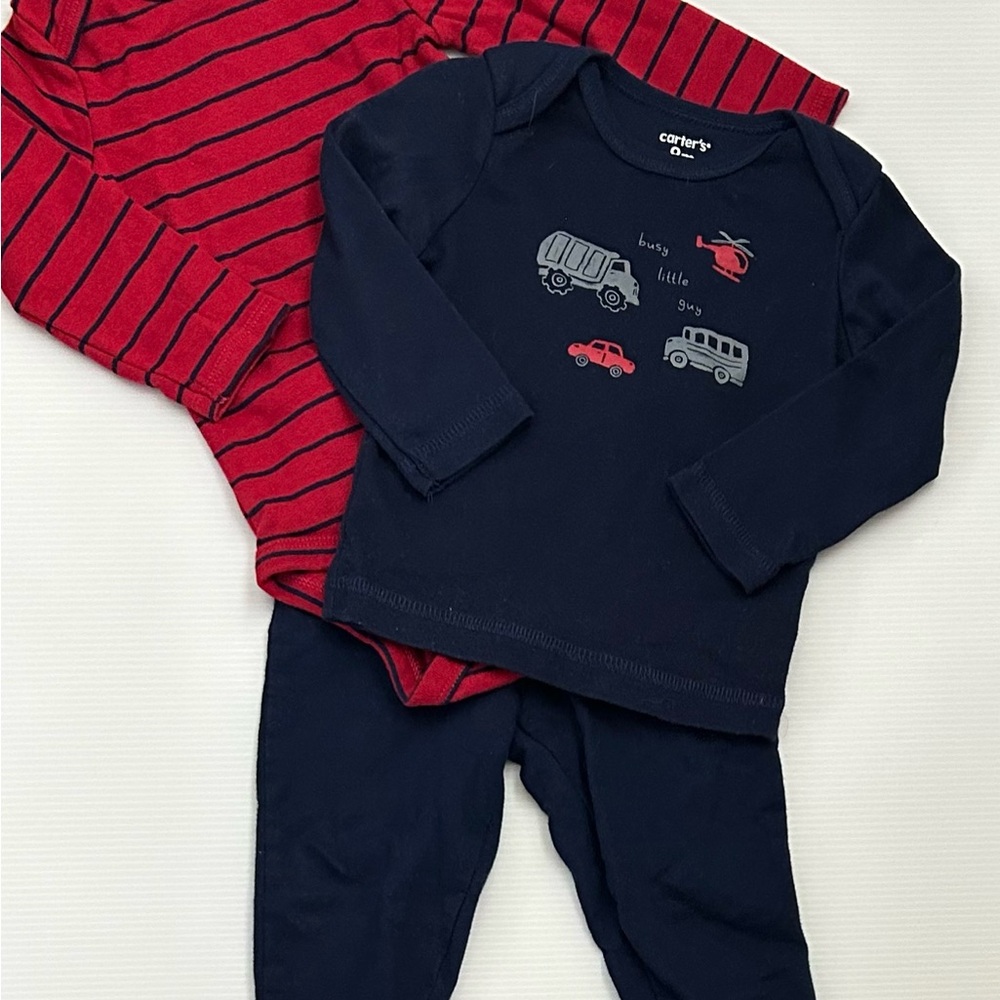 Carter's Navy and Red Boys' Outfit Set